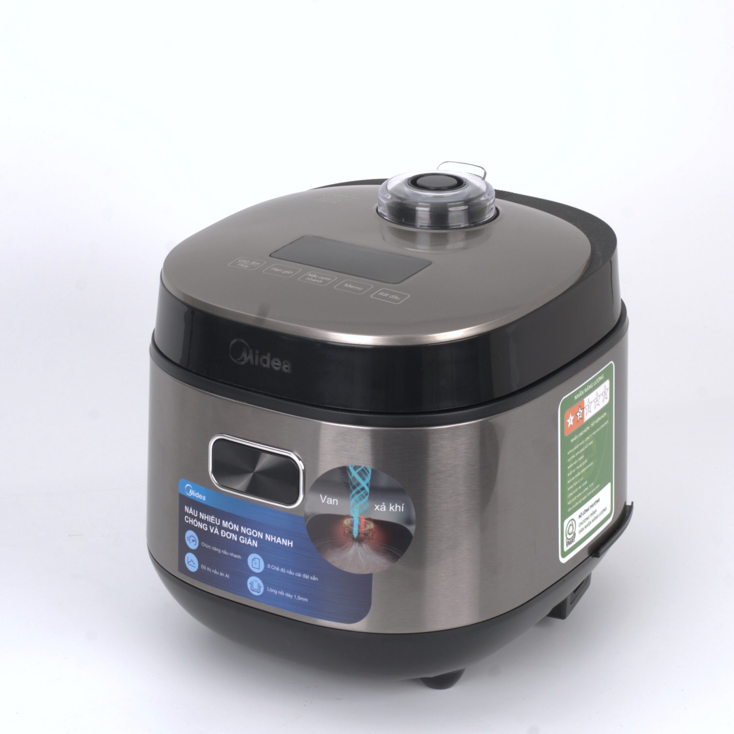 Nồi Cơm Điện Tử Midea MRD070T1BDS Dung Tích 0.7L